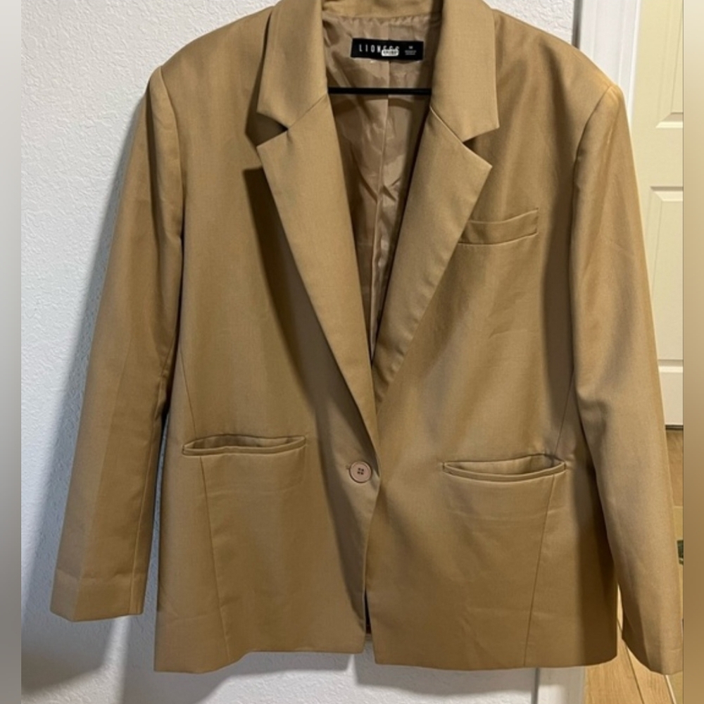 Lioness Tan Blazer Jacket